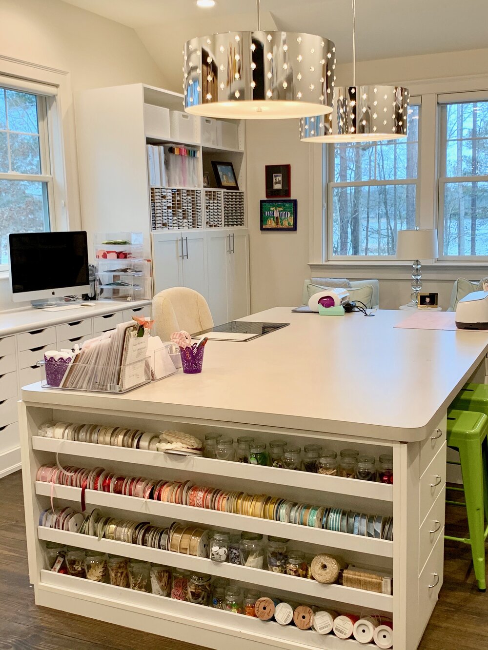 Craft Room Organization and Tour- video too - Positively Jane