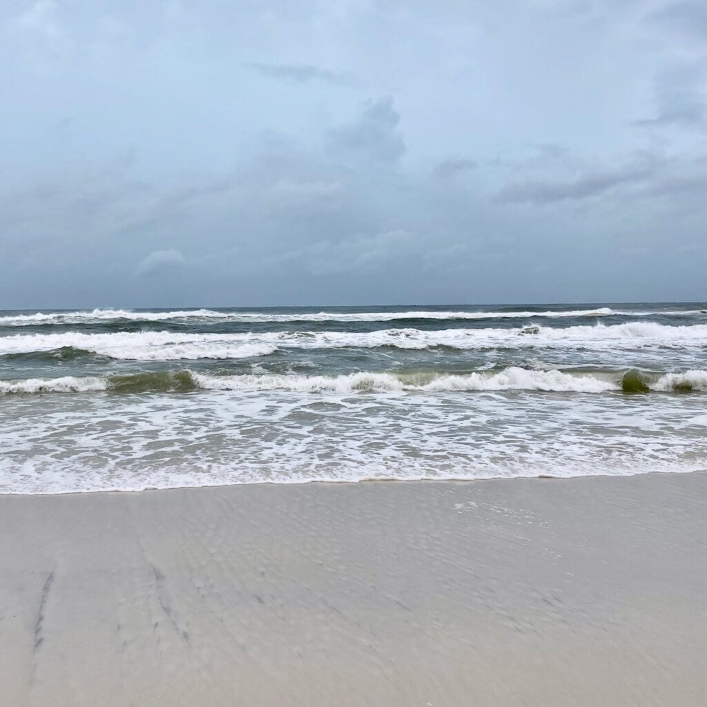 waves at the beach