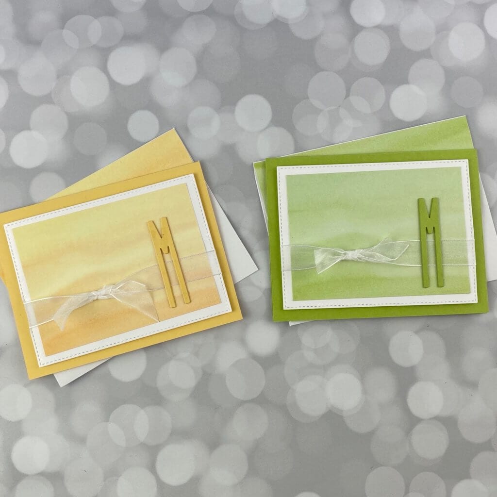 2 cards on a table
