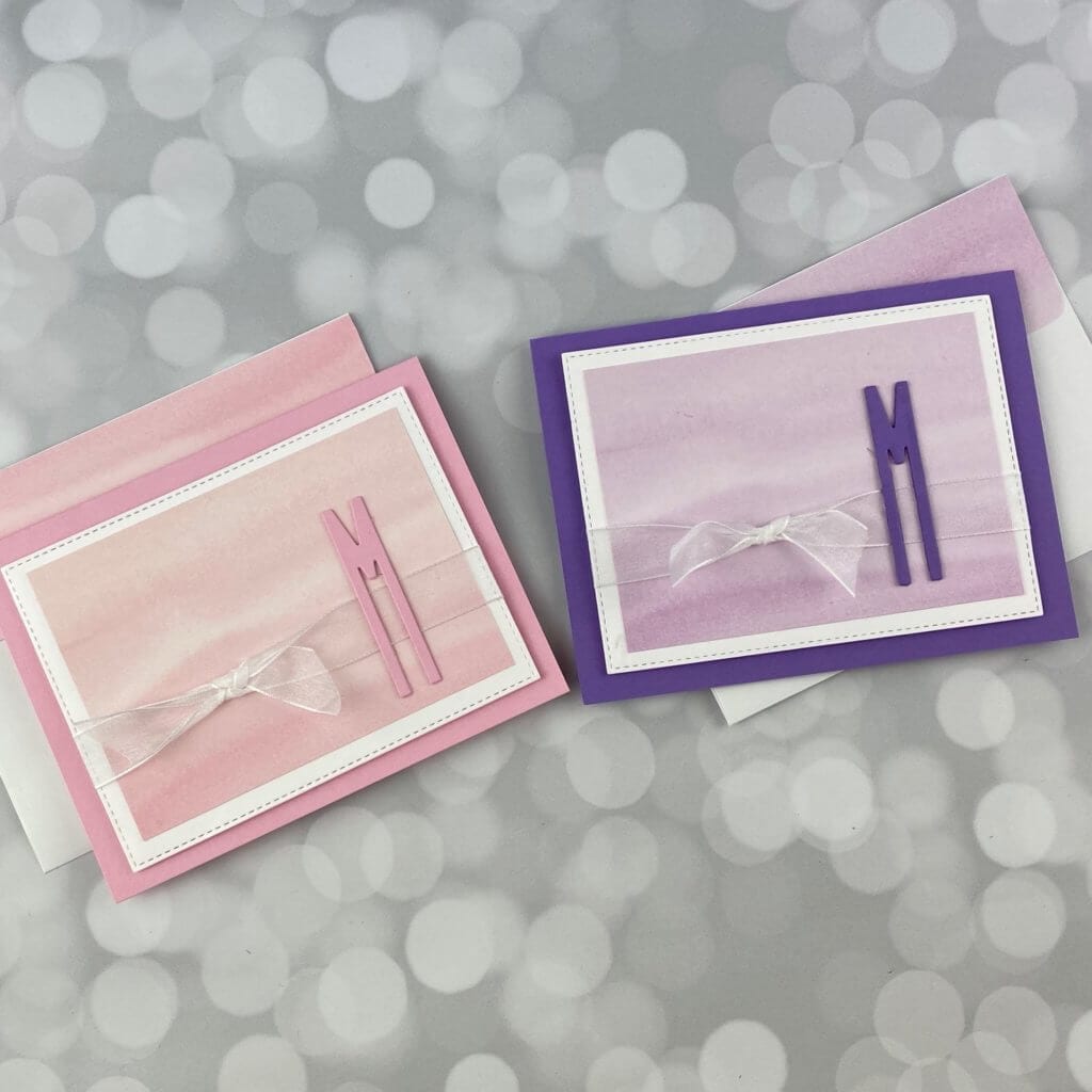 2 cards on table