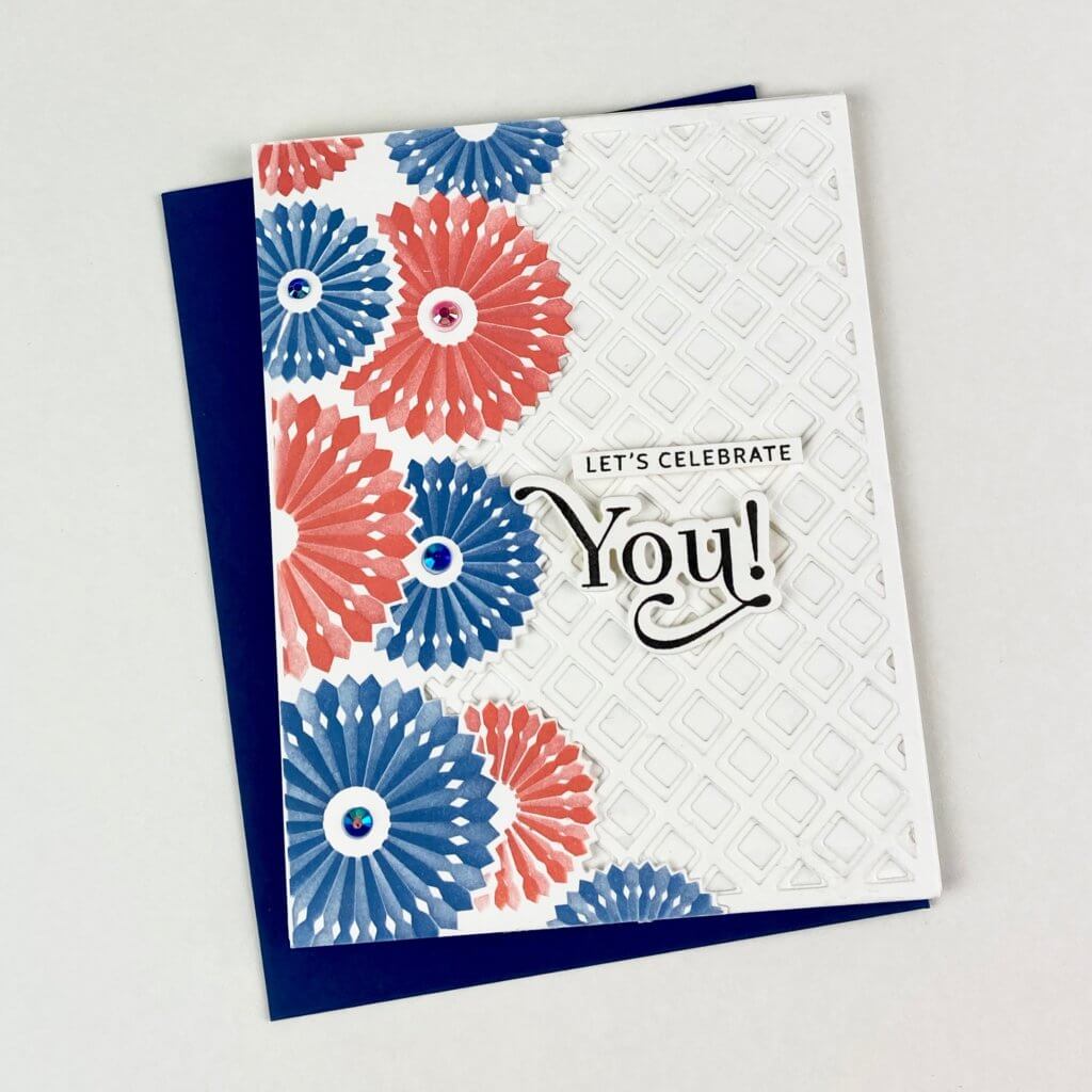 card on table
