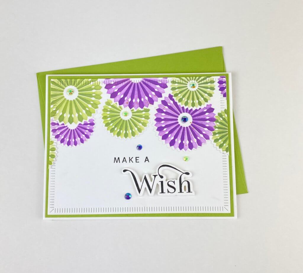 card on table