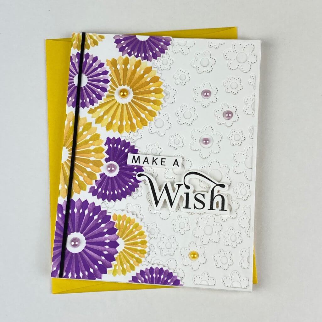card on table