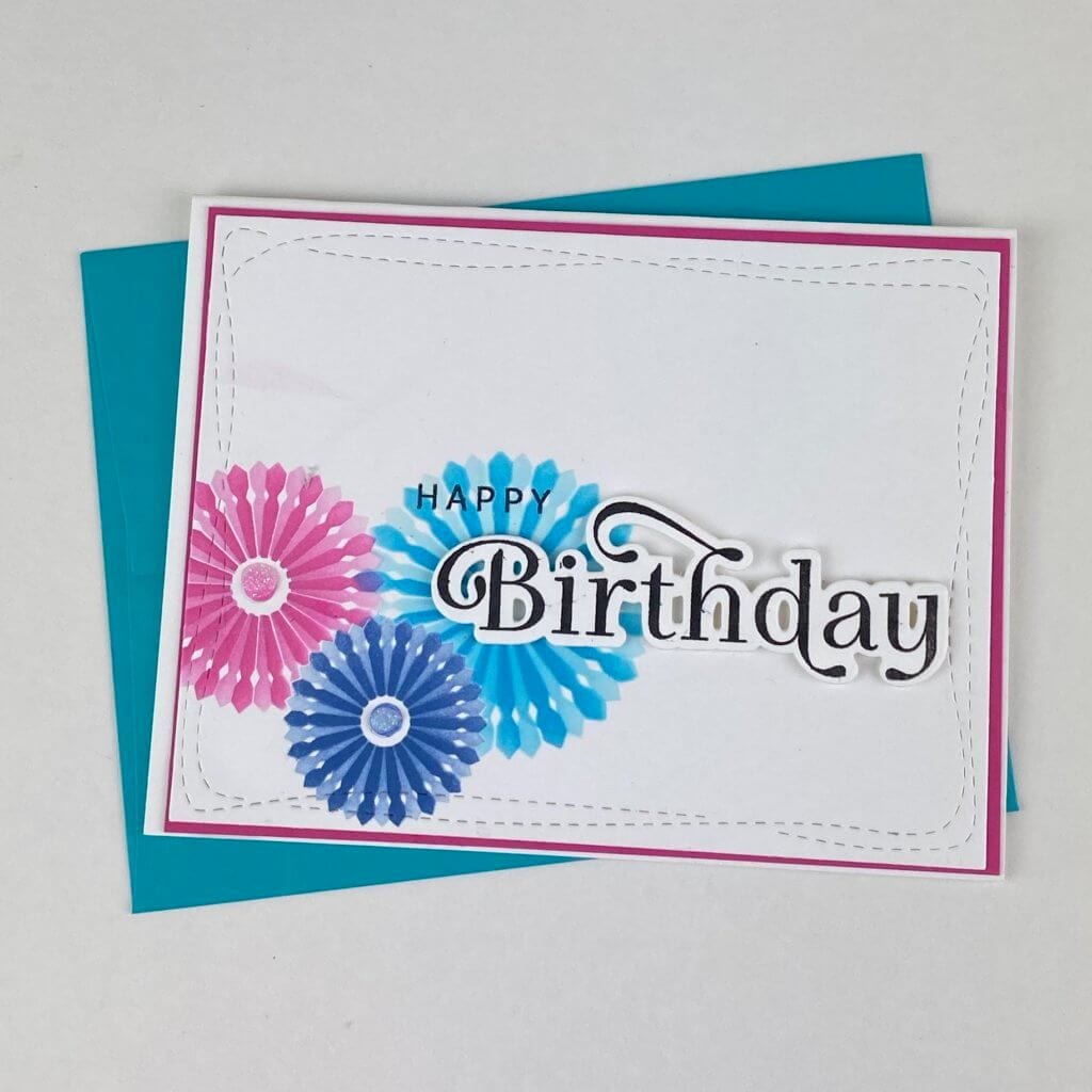card on table