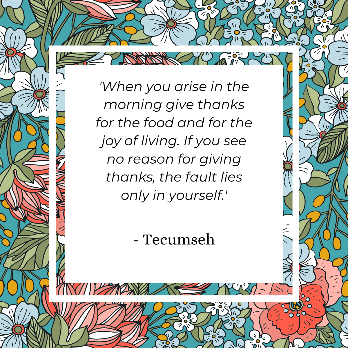 tecumseh quotes