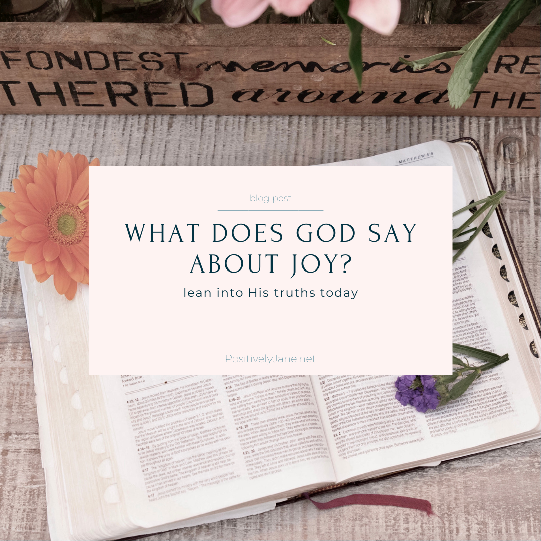 what does god say about joy text over a bible