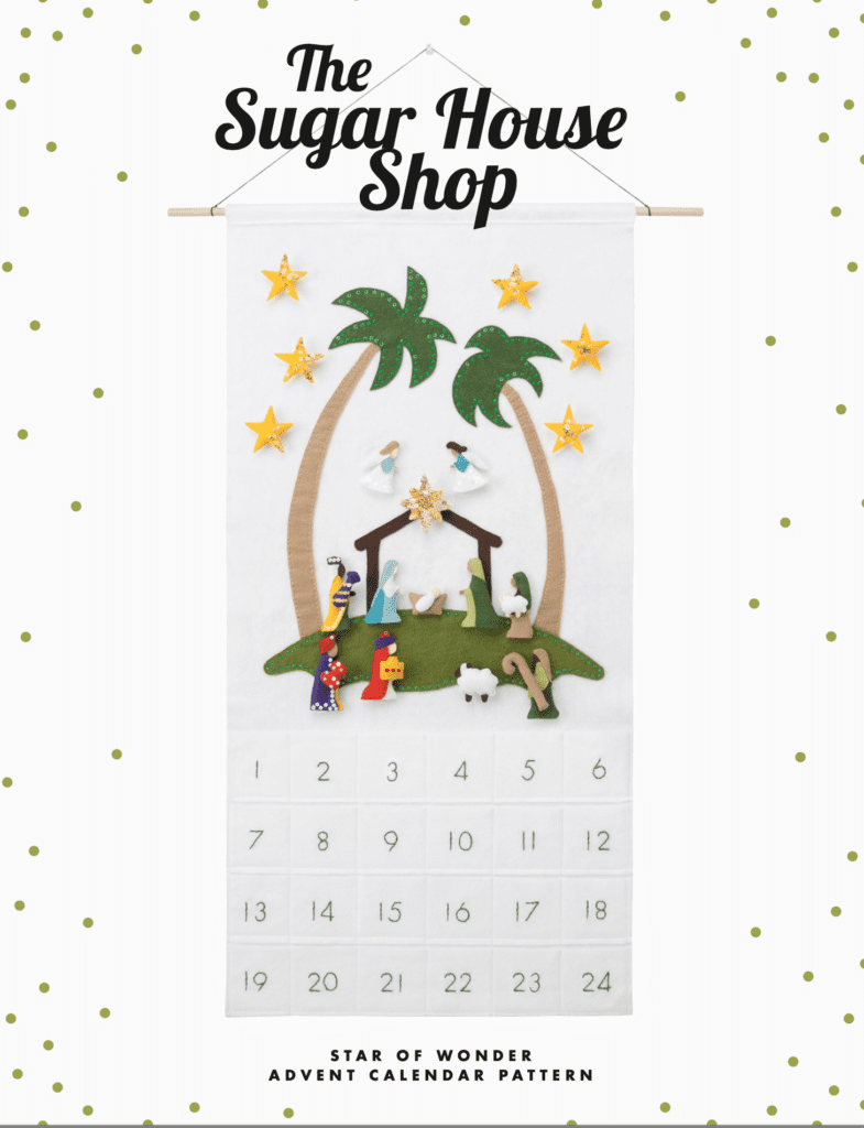 handmade advent calendar made from felt | the season of advent
