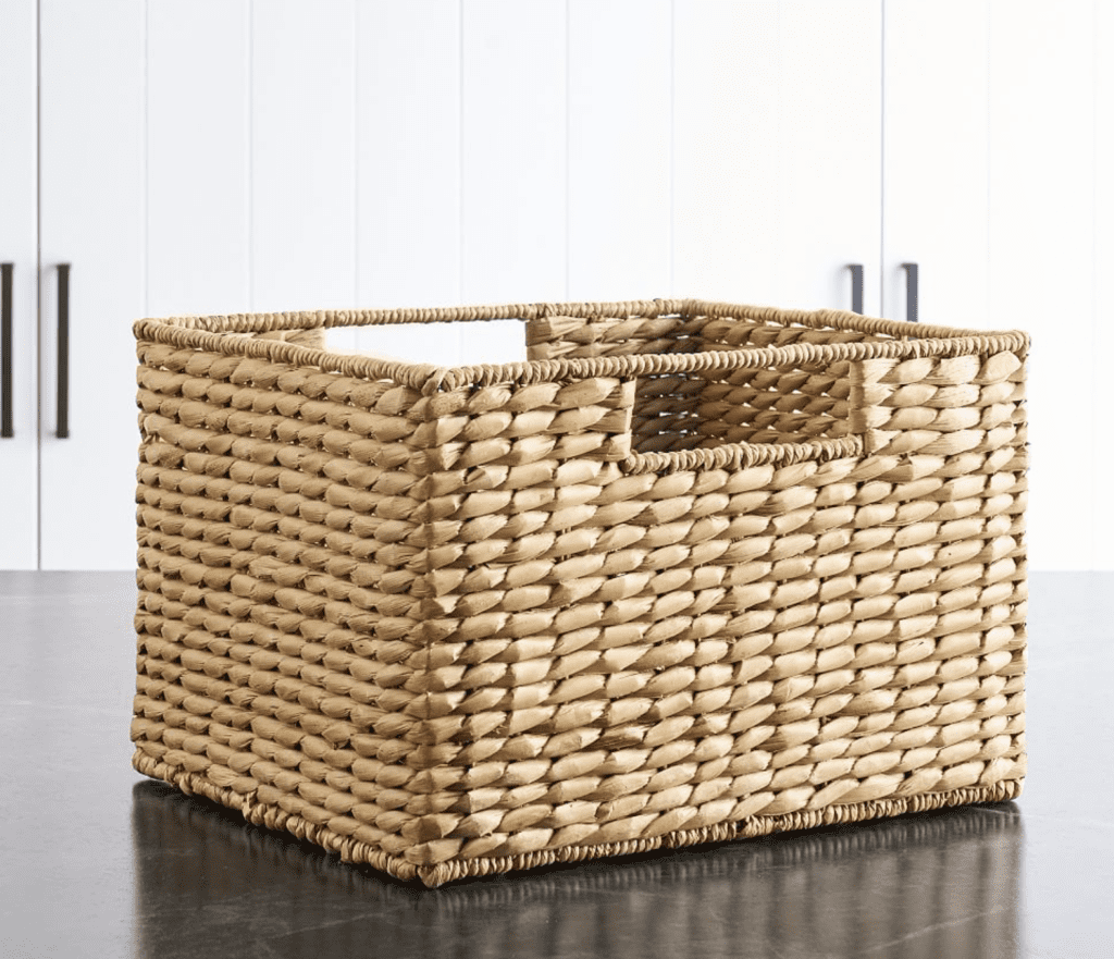 Wicker basket from Pottery barn